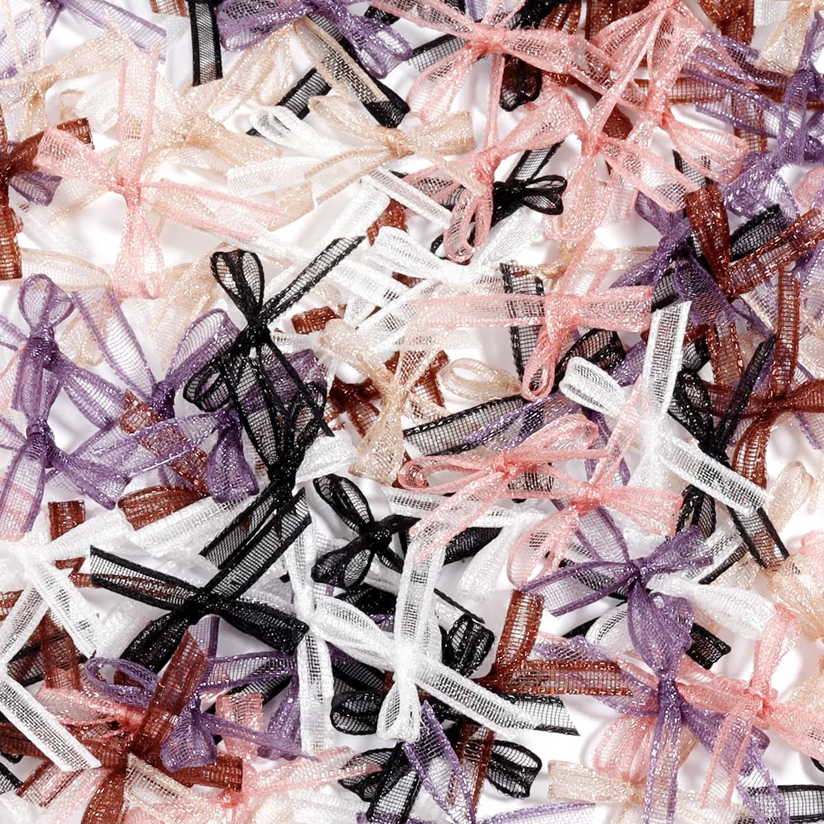 Nœuds en Organza colorés, 30 pièces/lot, 2.5x1.5cm, Mini nœuds papillon pour décoration de fête de m