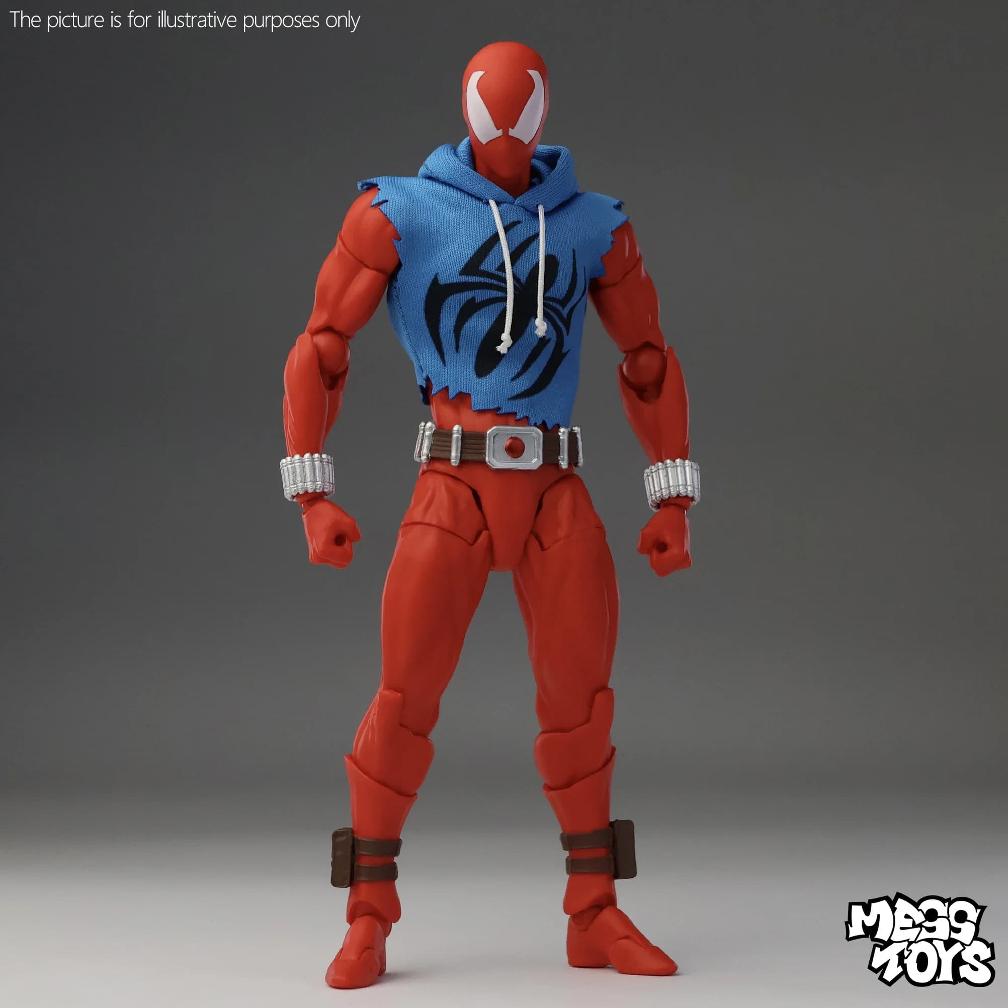 Hot Mess Toys Scarlet Hero Scarlet Spider Man Messtoys Spiderman Anime Action Figure Figurine Statue