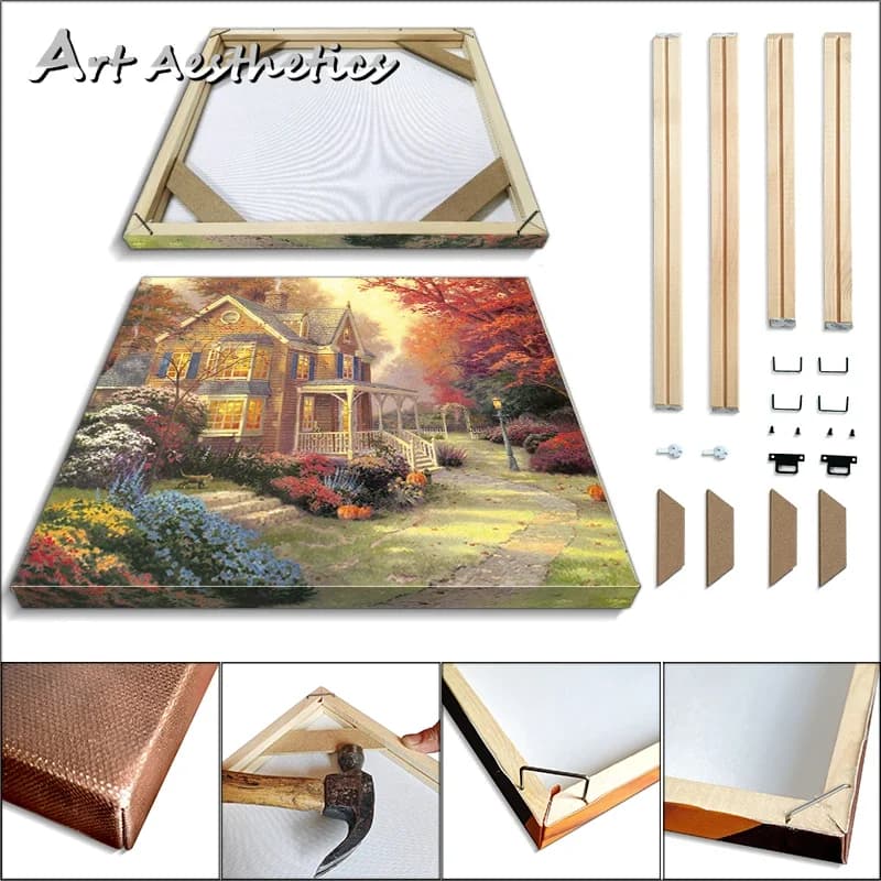 Cadre Photo en bois massif naturel, grand cadre Photo, peinture sur toile, cadre photo d'affiche, pe