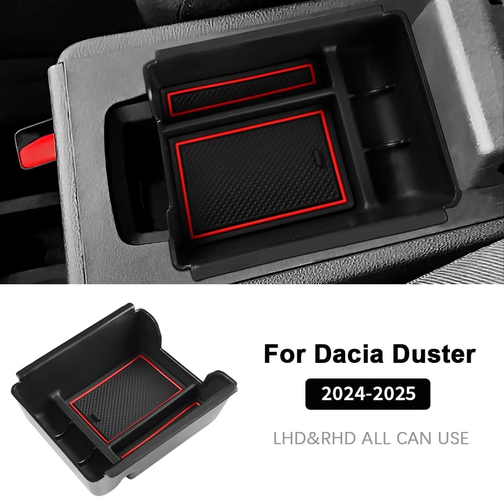 Pour Dacia Duster 3 2024 2025 2026 Boîte de rangement pour accoudoir de console centrale de voiture