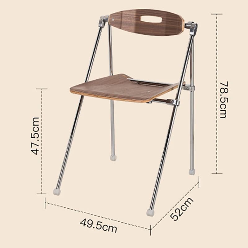 Chaises de salle à manger pliantes modernes, tabourets en métal et bois massif, pour salon domestiqu