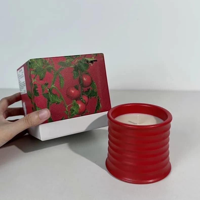 Bougie parfumée à la glycine et à la tomate, coffret cadeau, parfum d'ambiance pour la maison, cadea