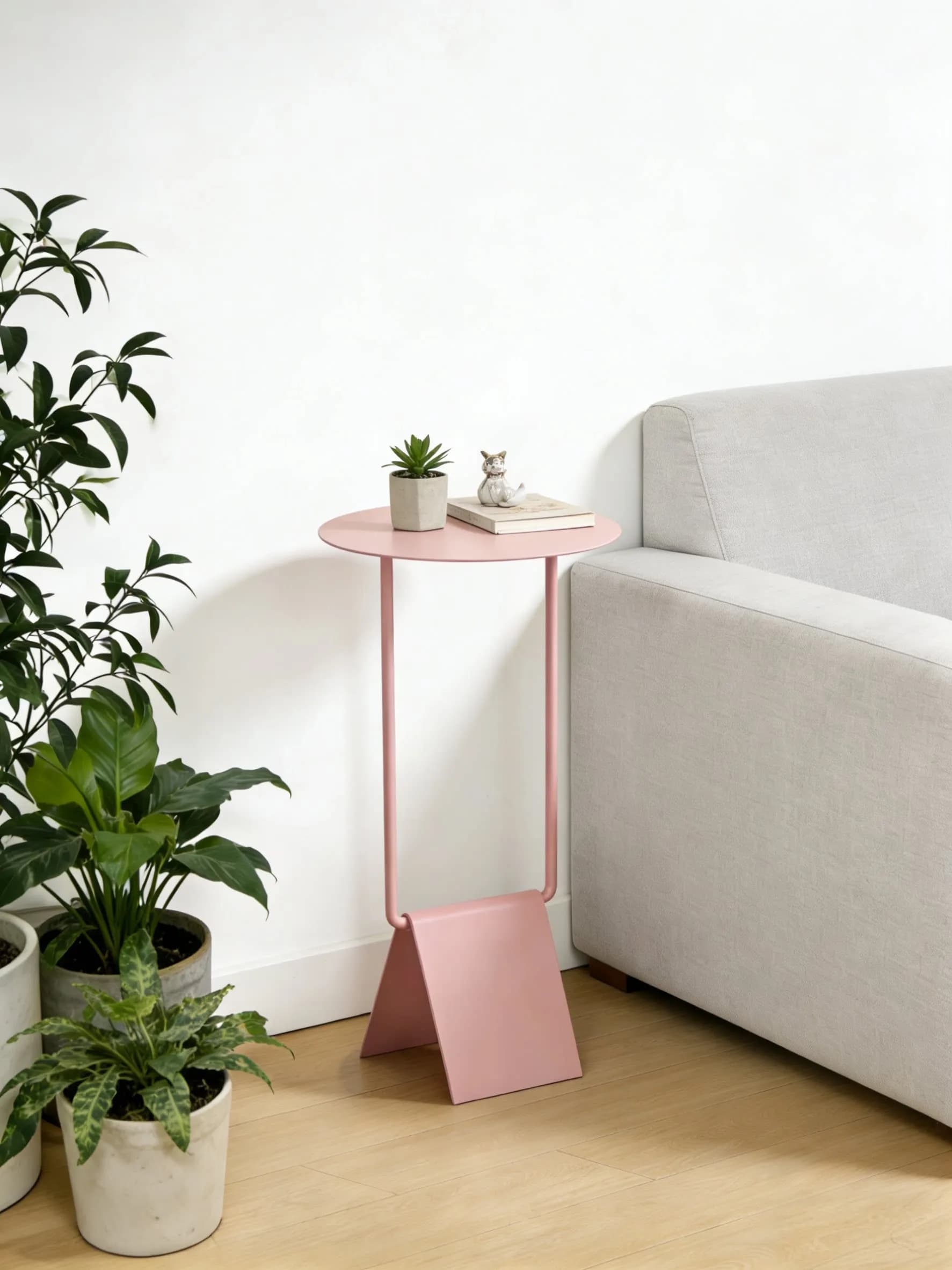 Canapés, Table basse d'angle mignonne pour salon, Table basse Dopamine End, Meubles de maison coloré