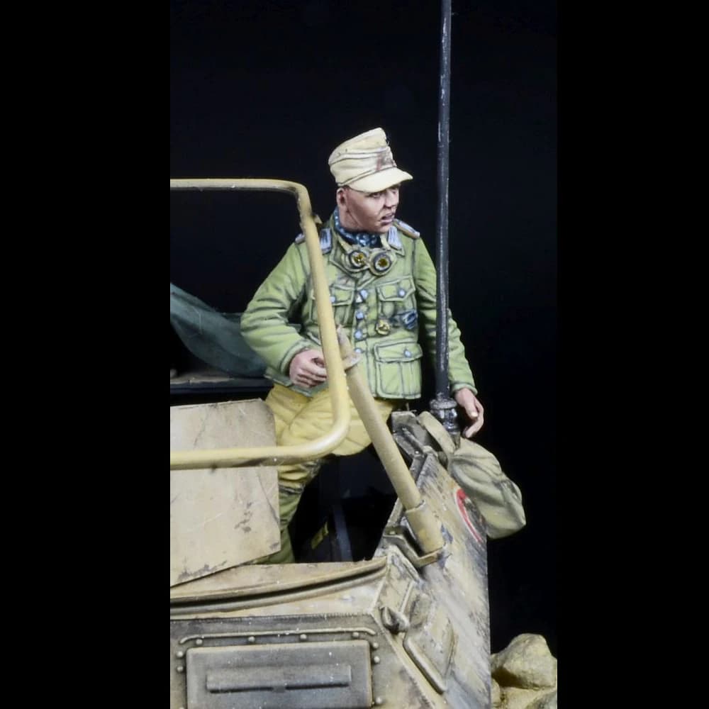 Figurine de soldat en résine Afrikakorps NCO pour SdKfz, thèmes militaires, kit non assemblé et non