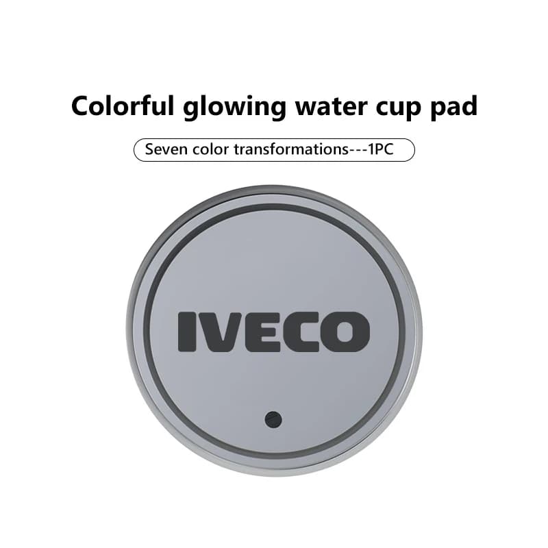 Sous-verre pour gobelet d'eau de voiture, support de boissons, tapis lumineux, accessoires pour IVEC