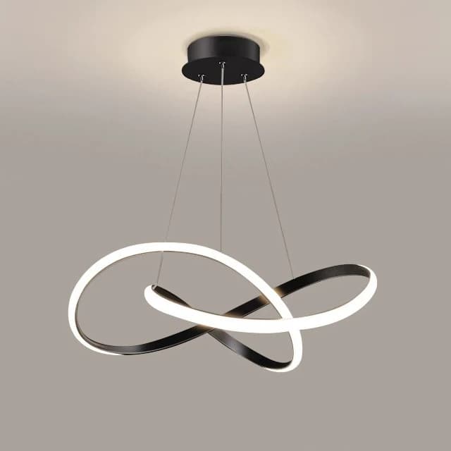 Lustre de plafond LED pour salle à manger, design créatif en forme de trèfle, lampe suspendue pour r