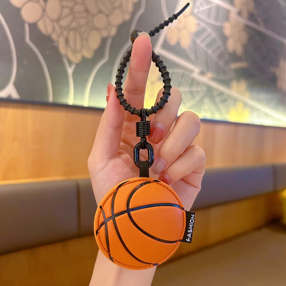 Porte-clés de Football en cuir, pendentif de Baseball, basket-ball, volley-ball, accessoires de sac