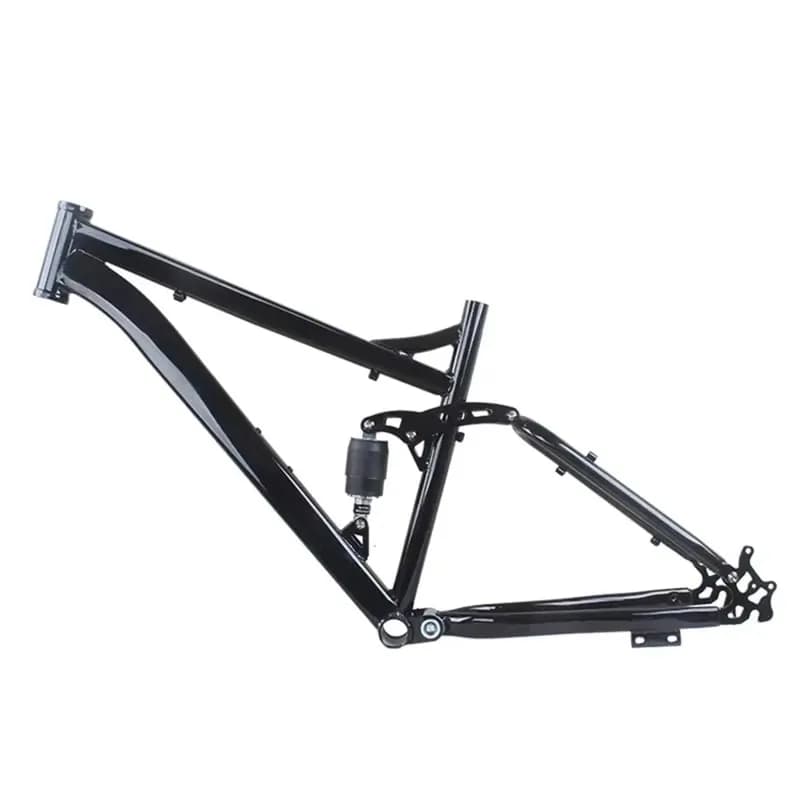 Cadre de VTT à suspension intégrale 26 pouces en acier haute teneur en carbone, tube de selle 17 pou