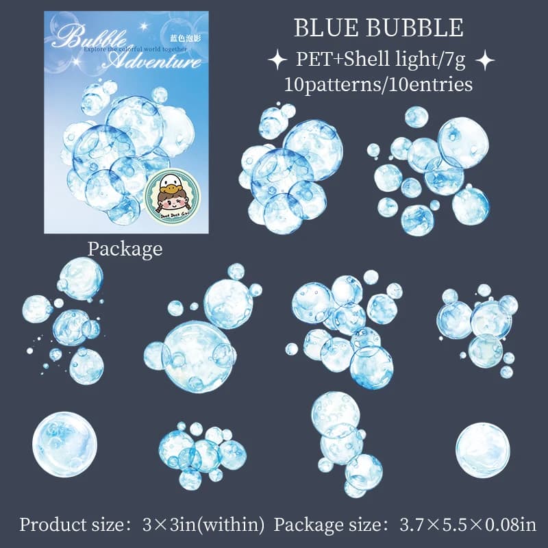 Autocollant sur le thème des bulles, collage de bricolage, papier décoratif, matériel de scrapbookin