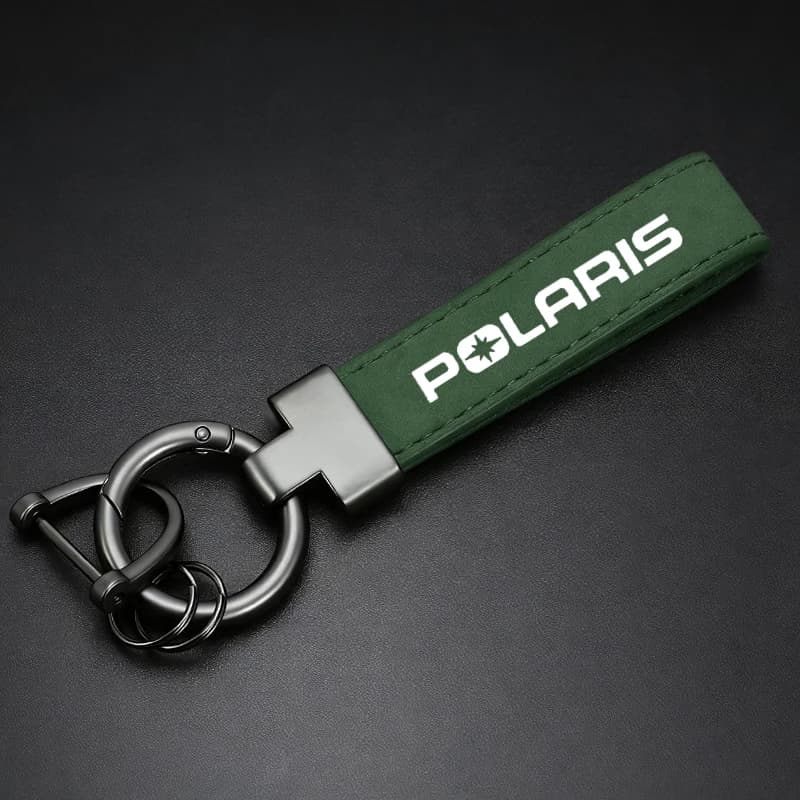 Porte-clés de voiture en cuir et daim, porte-clés en alliage de Zinc, accessoires de style pour POLA