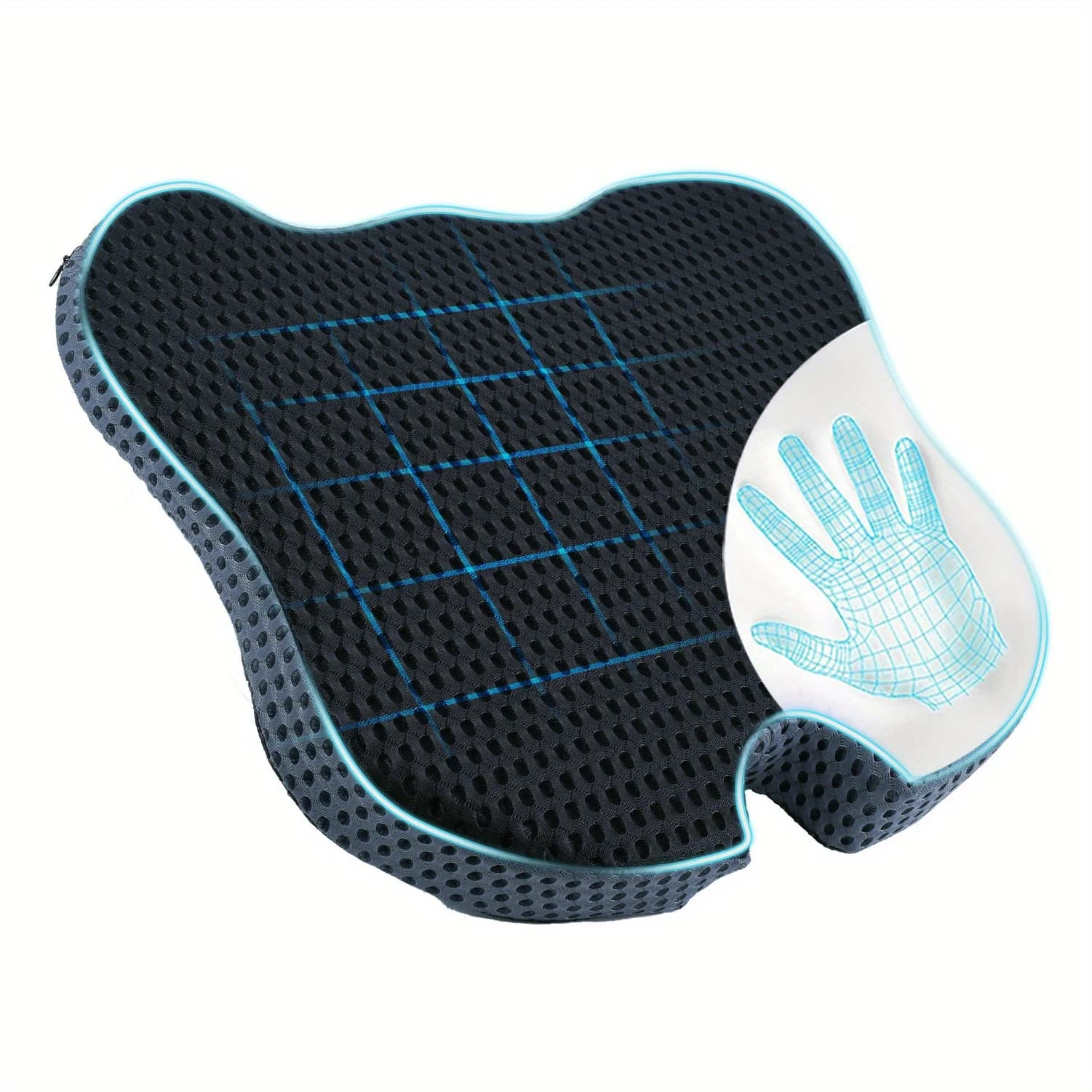 Coussin de siège auto premium pour un confort amélioré - Conception en mousse à mémoire de forme en