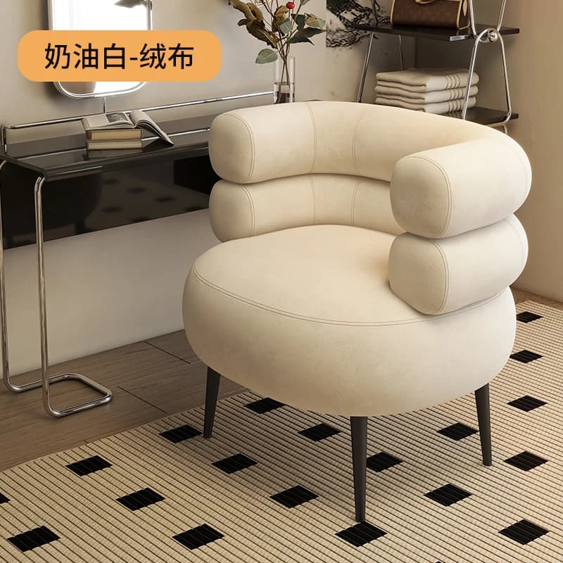 Design famille salon canapés dos accoudoir maquillage canapés modernes dos simple Dressing Oturma Od