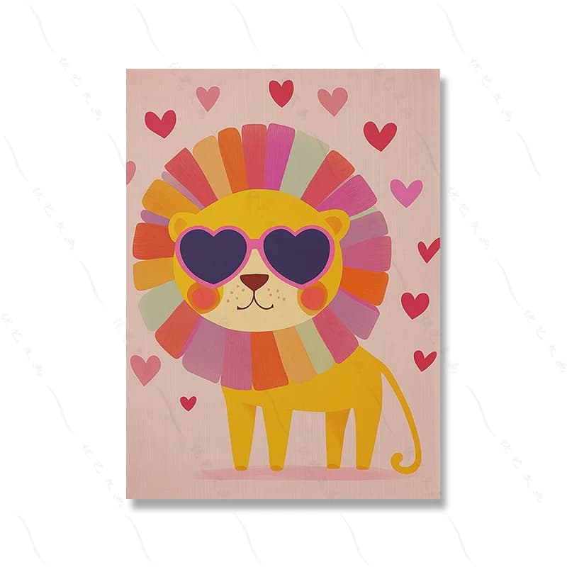 Yoga léopard éléphant Lion mur Art pépinière Safari Animal imprimé bébé chambre décor enfants Jungle