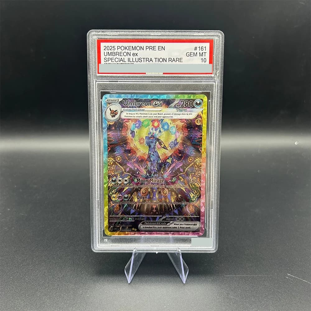 2025 PRE EN Umbreon Ex Illustration spéciale Rare bricolage Proxy PTCG carte de collection classée #