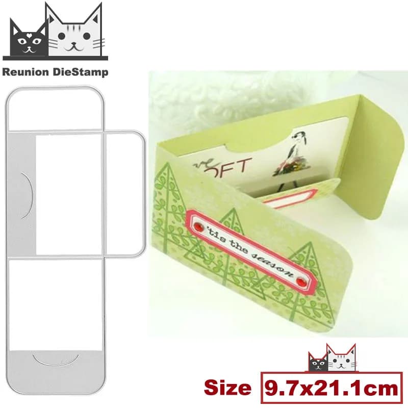 Porte-cartes en métal pour carte de vministériels x, petite enveloppe, matrices de découpe, bricolag