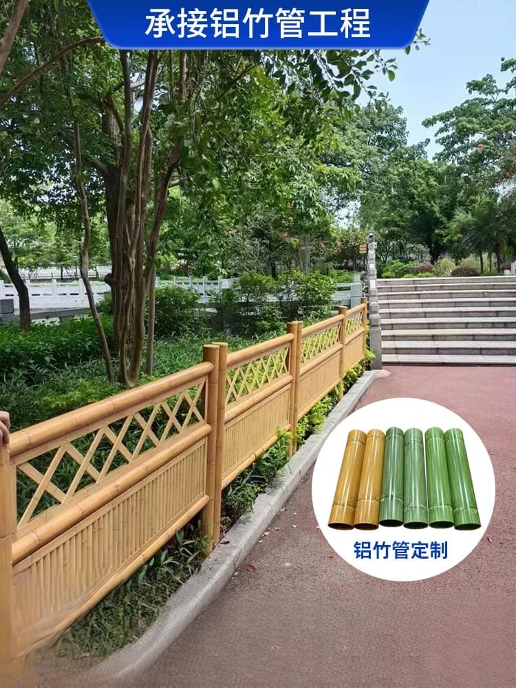 Décoration intérieure en bambou artificiel, fausse rangée de bambou, aménagement paysager de jardin