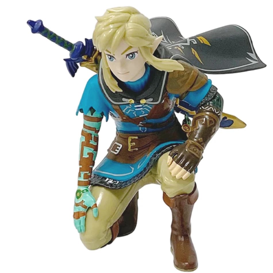 12cm légende de Zelda Anime lien royaume des larmes accroupie Position Statue jeu Pvc modèles portab