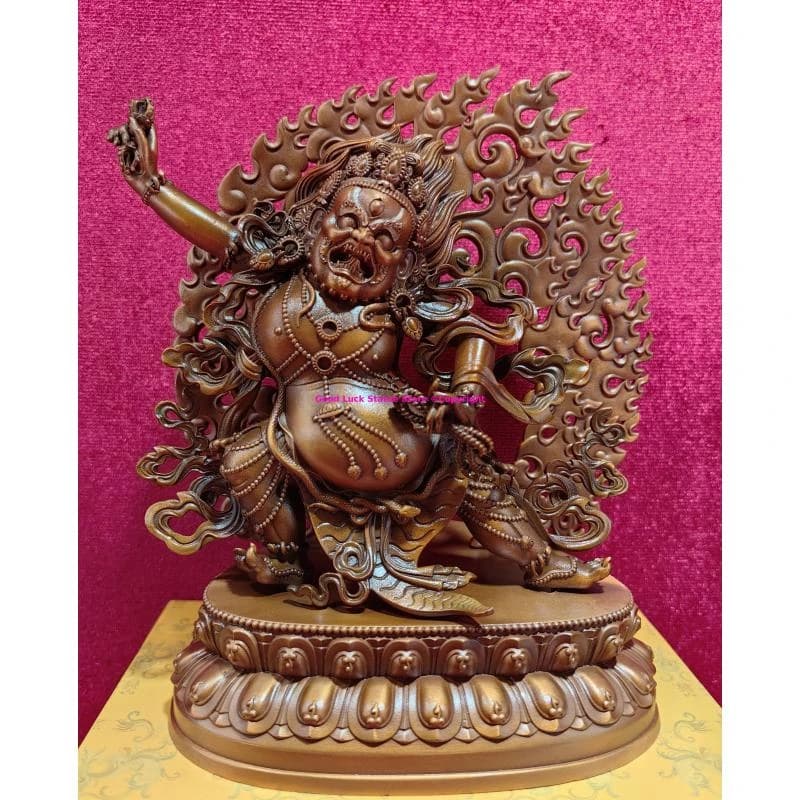 Statue de bouddha rare vajrapani Chanai Dorje vajra Bodhisattva, fournitures d'autel bouddhiste du t