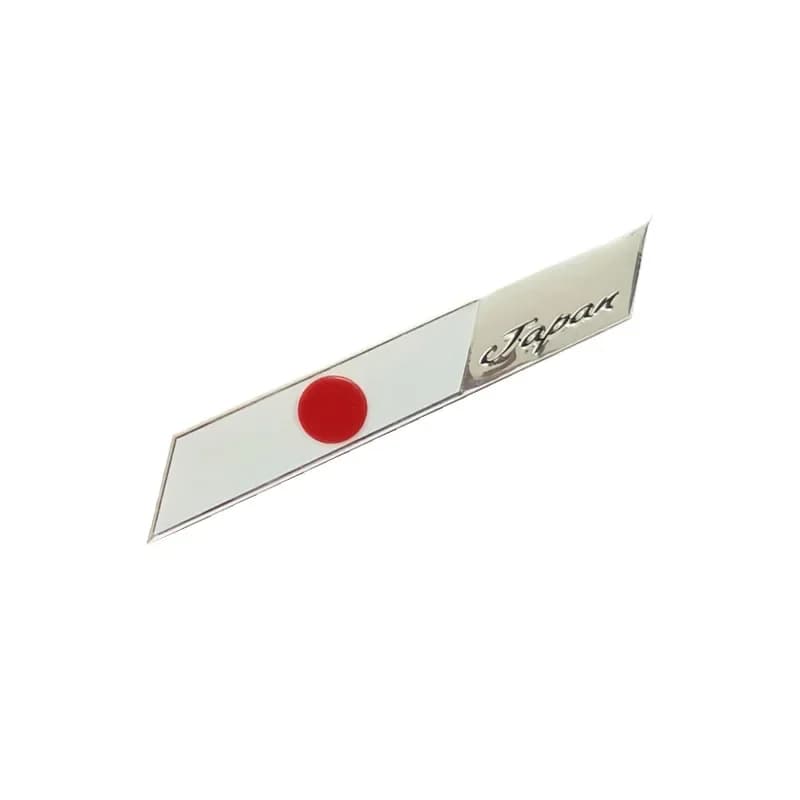 Emblème de bouclier de drapeau japonais, Badge en métal pour voiture, camion, moto, carrosserie, gar