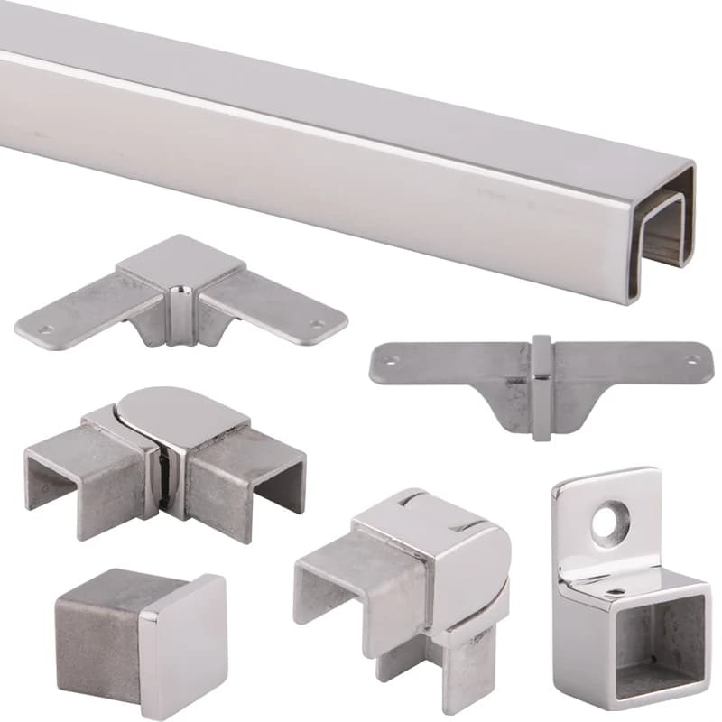 Main courante de Rail supérieur de tube fendu d'acier inoxydable 316 pour les balustrades de Balustr