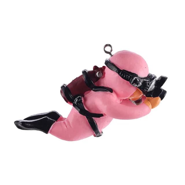 Décoration d'aquarium flottant créatif, ensemble d'ornements de plongeur, Figurines de gars bleu pou