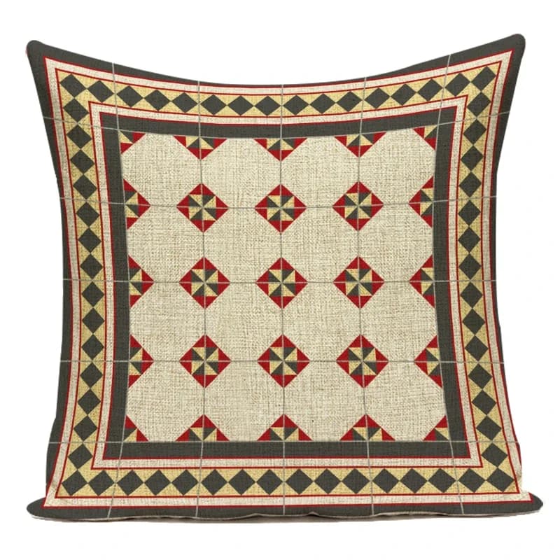 Housse de coussin décorative en Polyester, taie d'oreiller carrée, style Boho Mandala, pour canapé e
