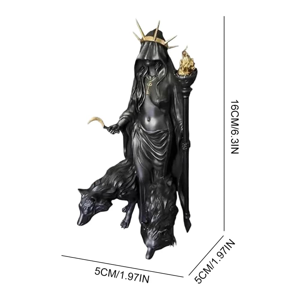 Statue Hekate Niktipolos, La sorcière de la nuit, Statue du monde Hekate Phōsphoros Light-Bringer ou