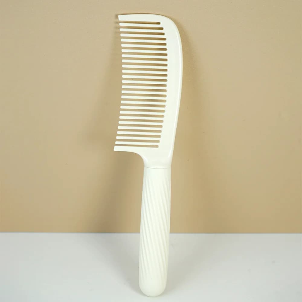 Peigne à dents larges blanc laiteux, antistatique, pour démêler les cheveux secs et humides, outils
