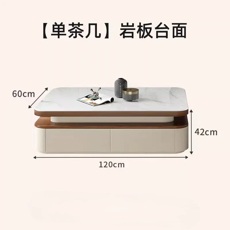Table basse Design esthétique peu encombrante Tables basses De luxe minimalistes rangement moderne M