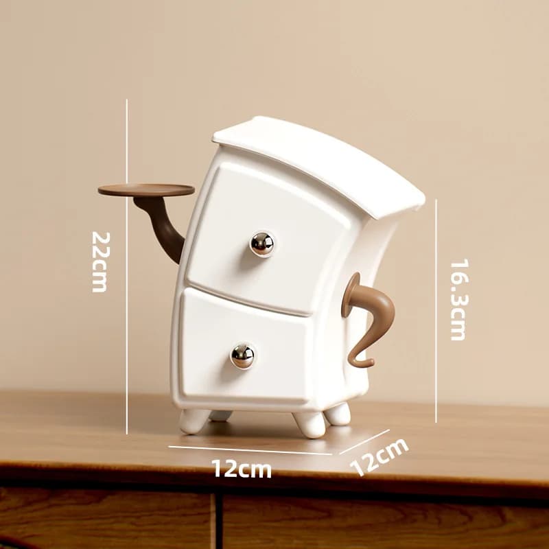 Organisateur de bureau style tiroir, meuble de rangement pour entrée, boîte de rangement divisée pou