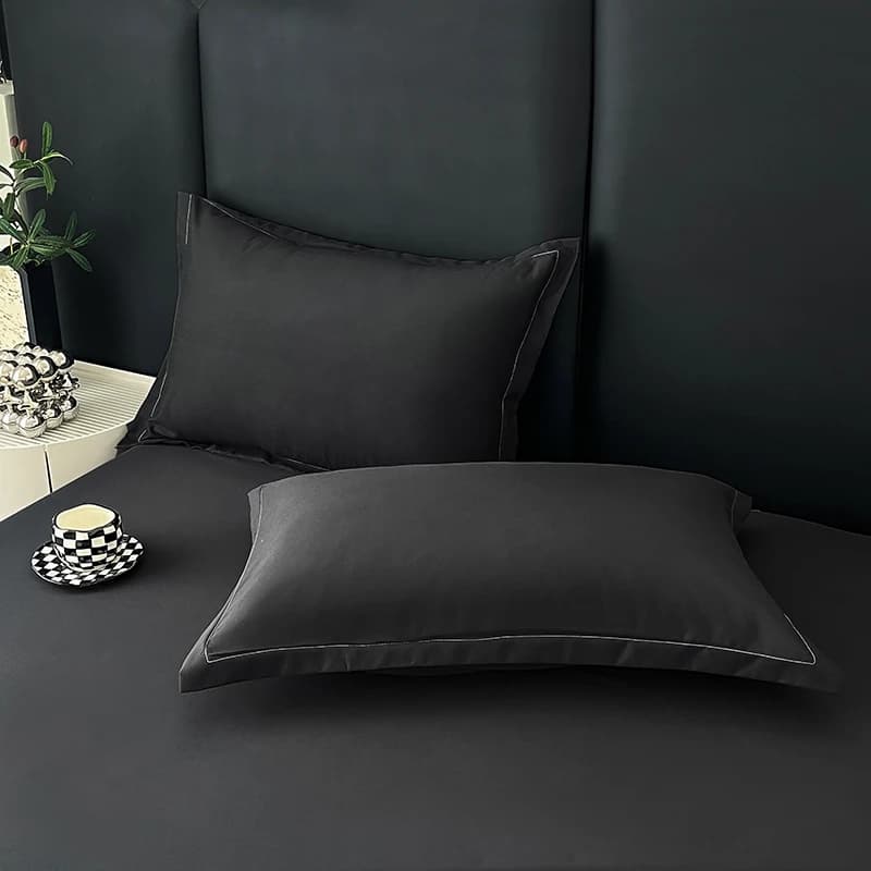 Housse de coussin décorative, 2 pièces, Style enveloppe, blanc, gris, kaki, couleur unie, taie d'ore
