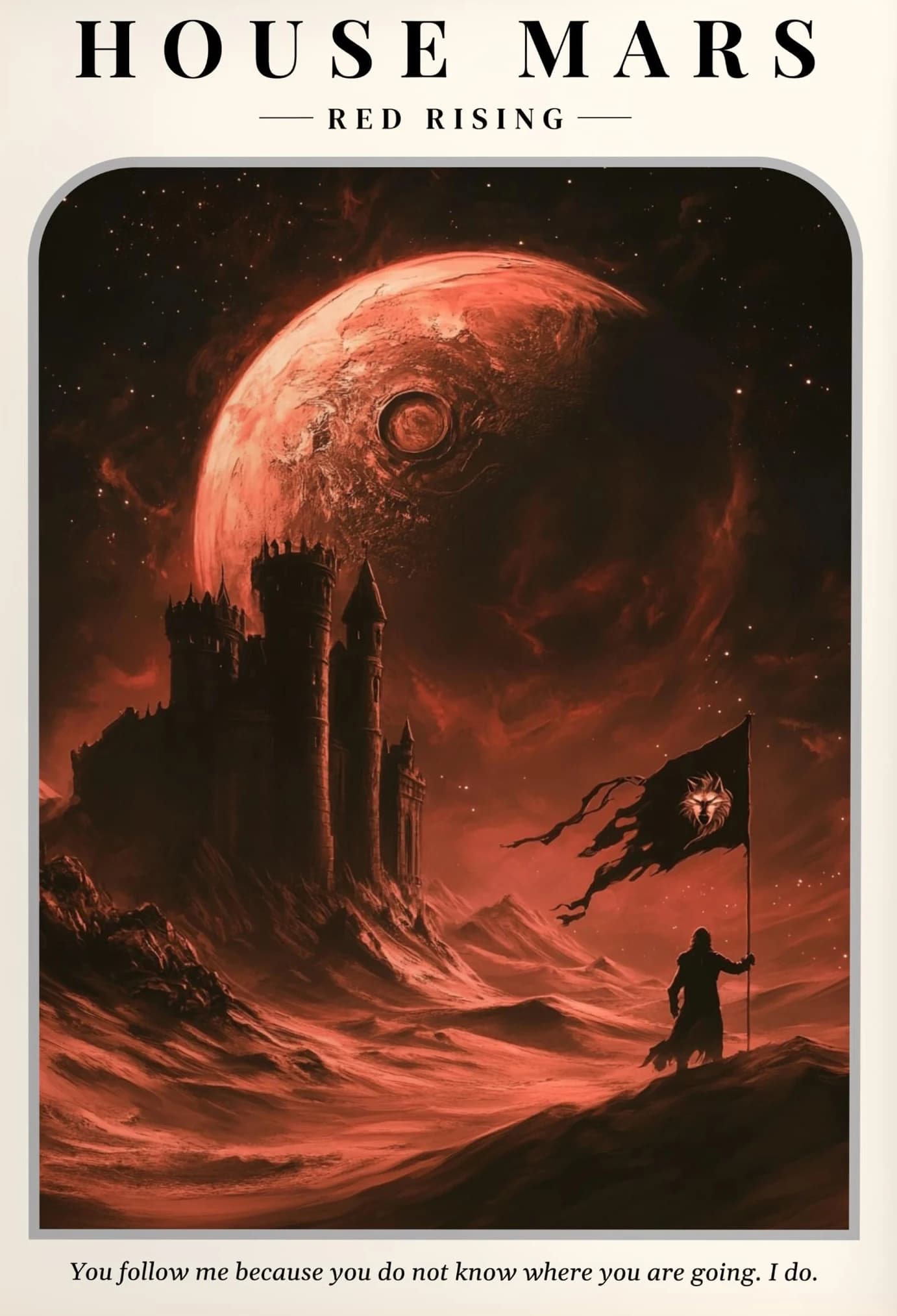 Affiches vintage de science-fiction The Institute, Red Rising, Dune, impressions de films modernes,