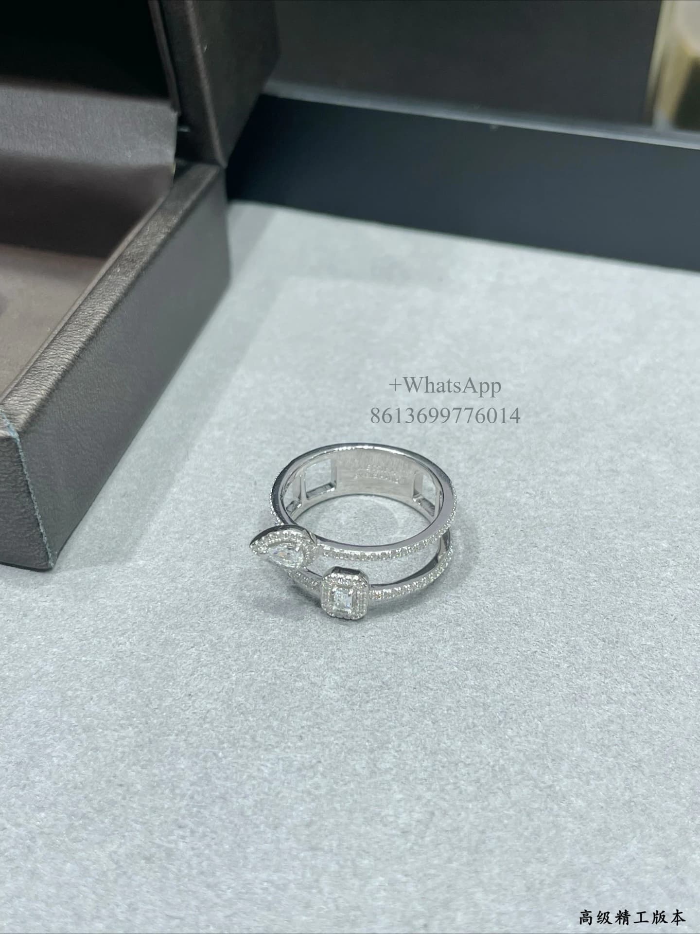 La bague en diamant en forme de goutte d'eau est d'une qualité haut de gamme et exquise, ce qui en f