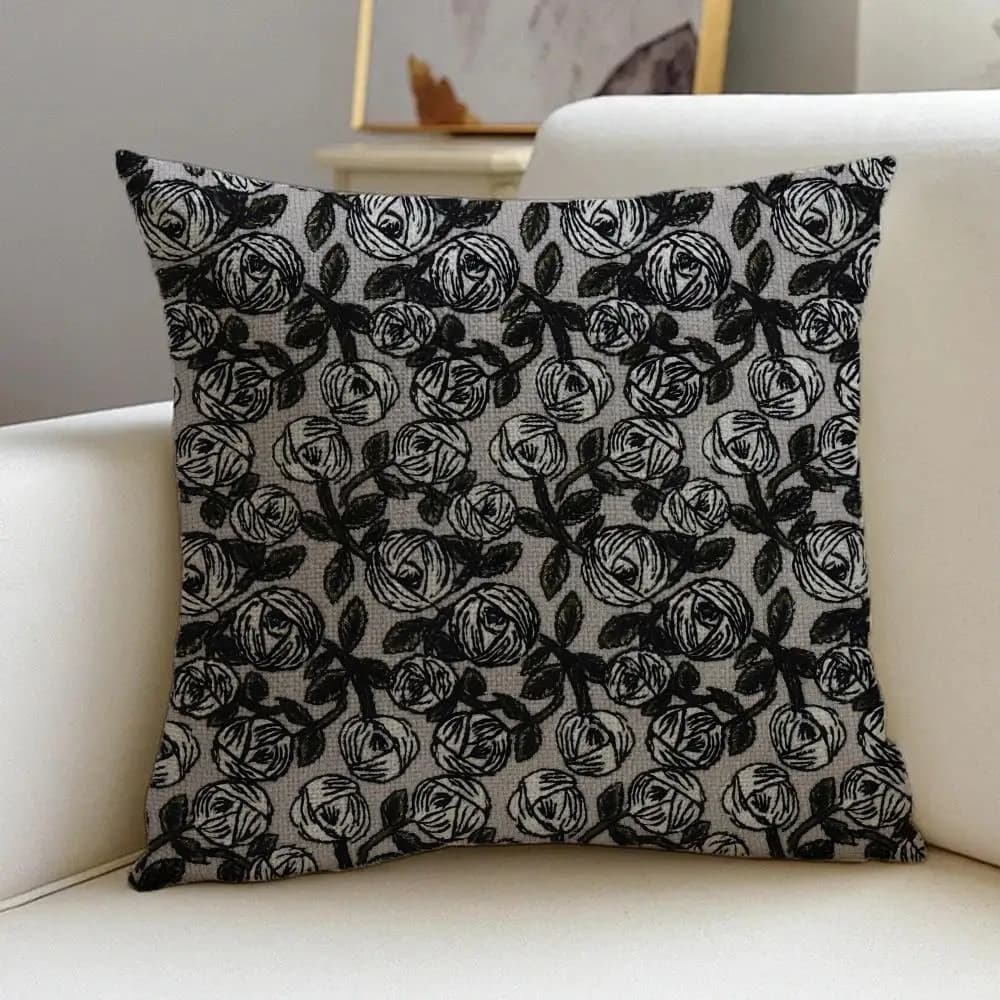 Housse de coussin S-Mina Minagawa, housse de coussin, taie d'oreiller, fermeture éclair invisible an