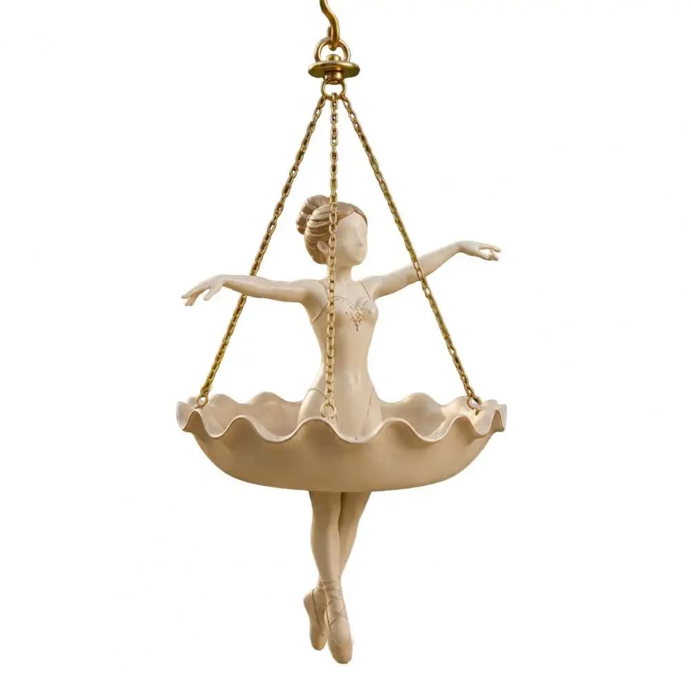 Pot de fleurs suspendu d'intérieur en forme de danseuse de ballet, jardinière décorative pour plante