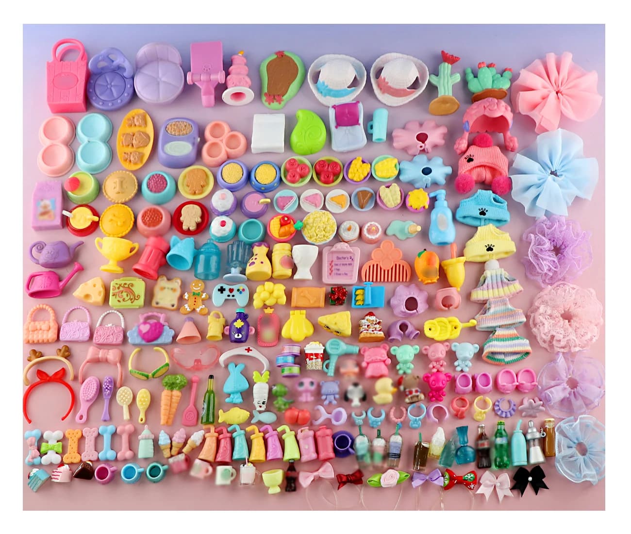35 pièces d'accessoires Minilpsshop pour animaux de compagnie, accessoires sélectionnés aléatoiremen