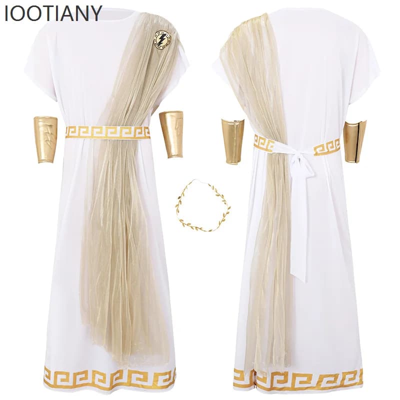 POP Olympus roi dieux grecs anciens Zeus Costume adulte hommes jeu de rôle Costume lecture semaine f