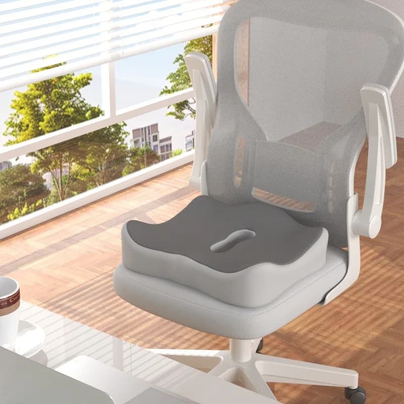  【Coussin de siège de bureau ergonomique】 oreiller de soutien lombaire en mousse à mémoire de for