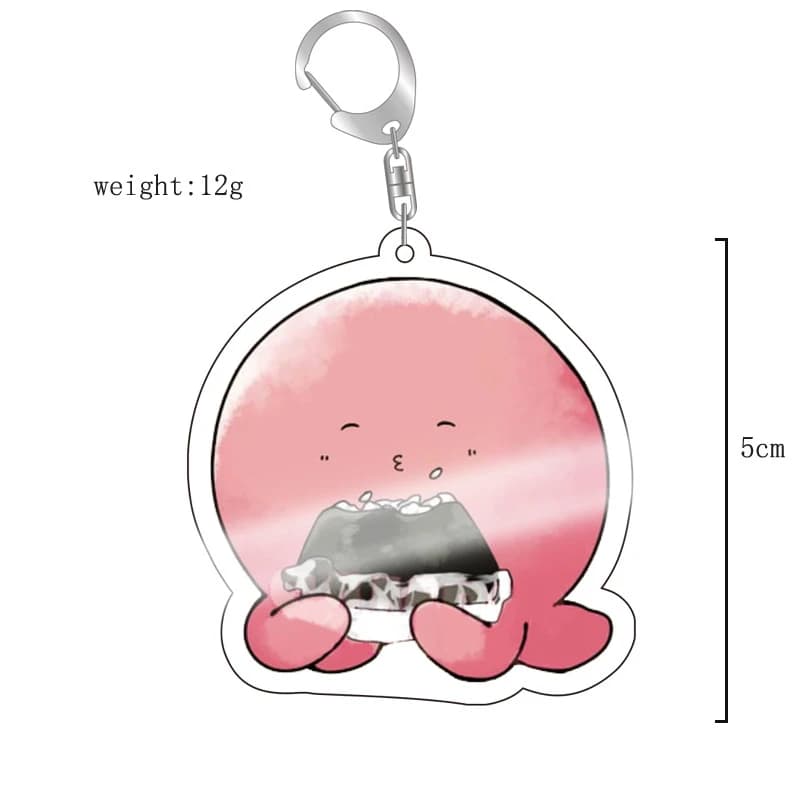 Anime Takopi Original Sin Cosplay porte-clés Kawaii rose poulpe acrylique pendentif porte-clés sac a