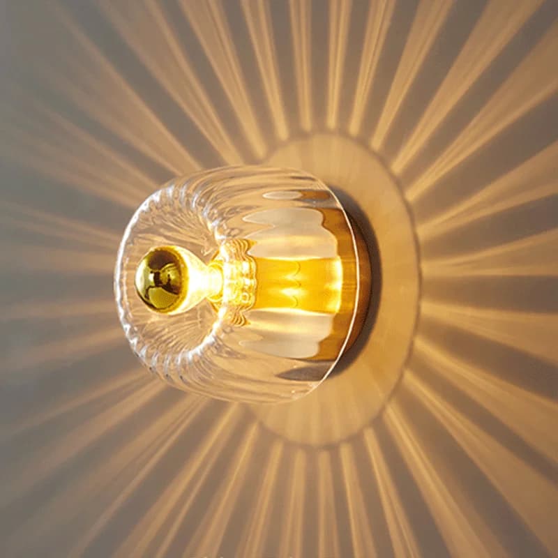 Plafonnier LED mural en verre, éclairage d'intérieur, luminaire décoratif de plafond, idéal pour un