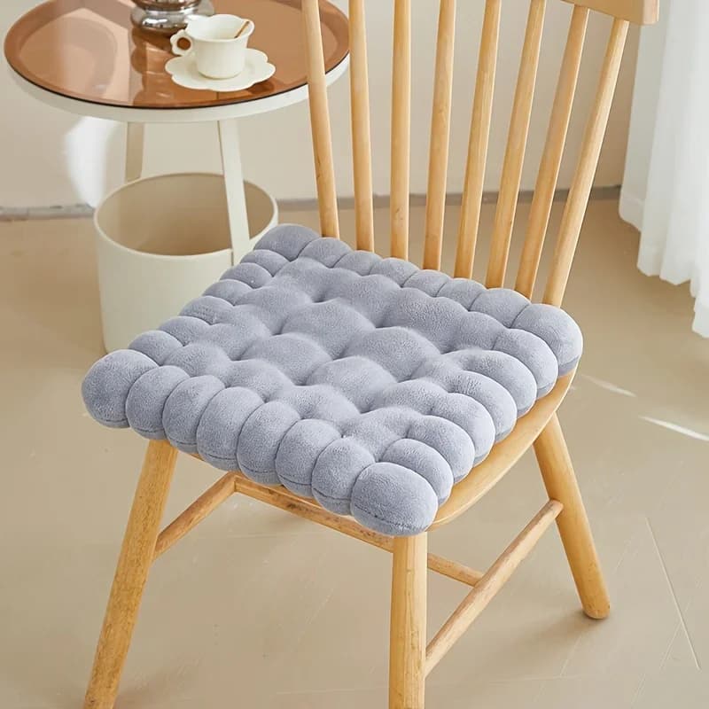 Grand coussin en peluche en forme de biscuit, coussin de siège créatif et doux, coussin décoratif en