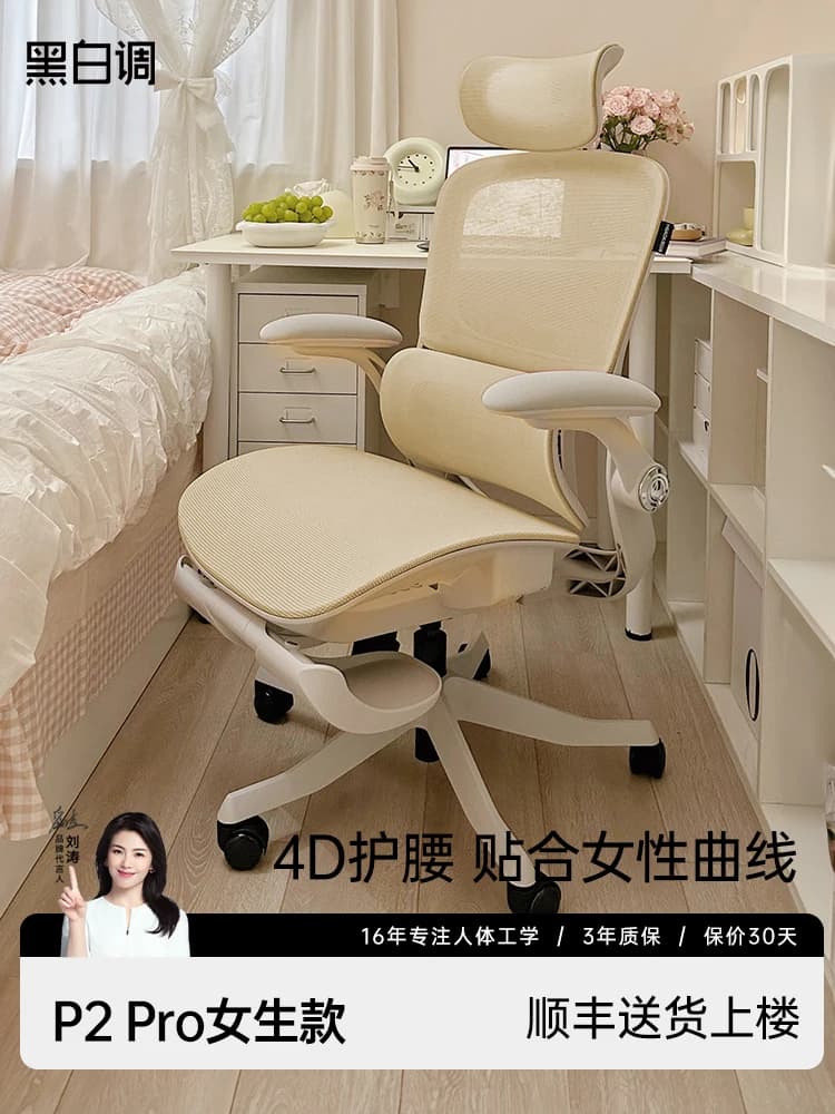 Chaise ergonomique, sport électronique, chaise d'ordinateur, assise confortable à la maison, chaise
