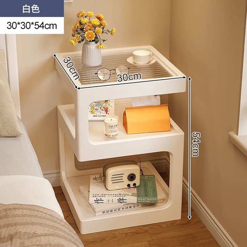 Table de chevet en bois massif, petit appartement créatif, salon, côté canapé, quelques chambres à c