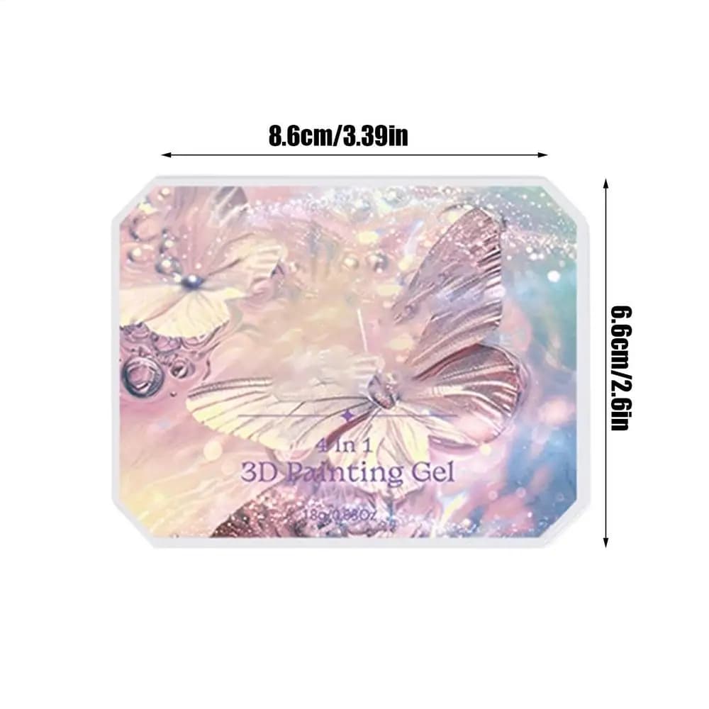 Gel de Peinture pour Ongles 9 Couleurs Dégradées, Palette d'Art pour Manucure Française, Gel Perlé B