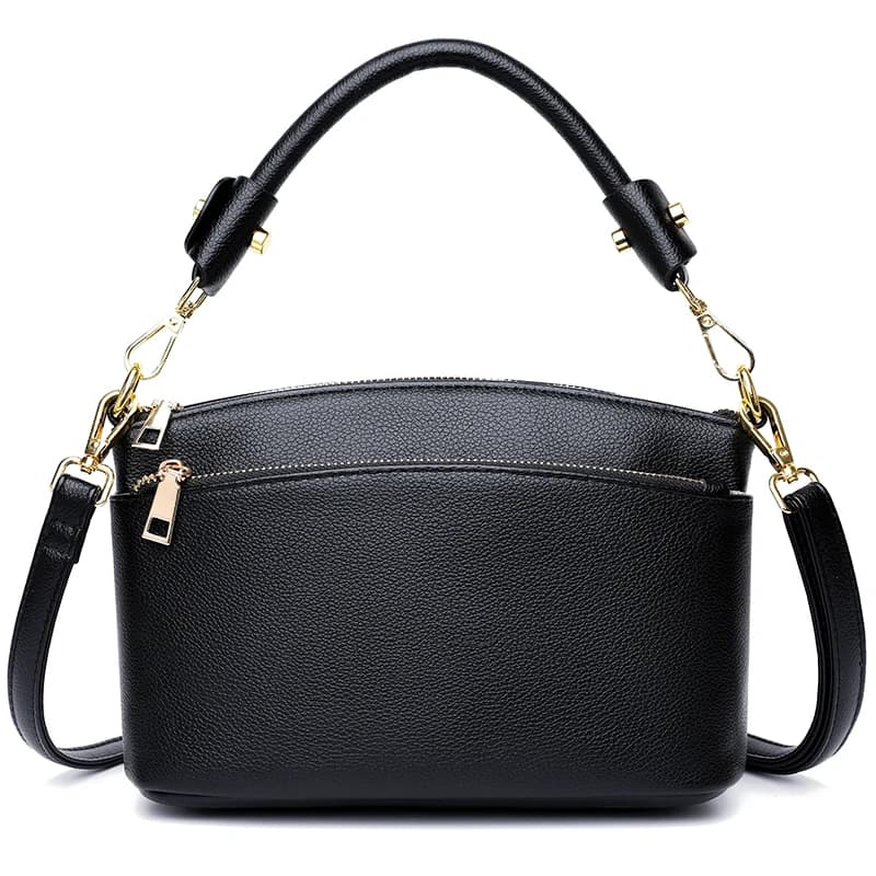 Loisirs en cuir véritable fille moto sac mode tendance femme sacs de messager portefeuille de haute