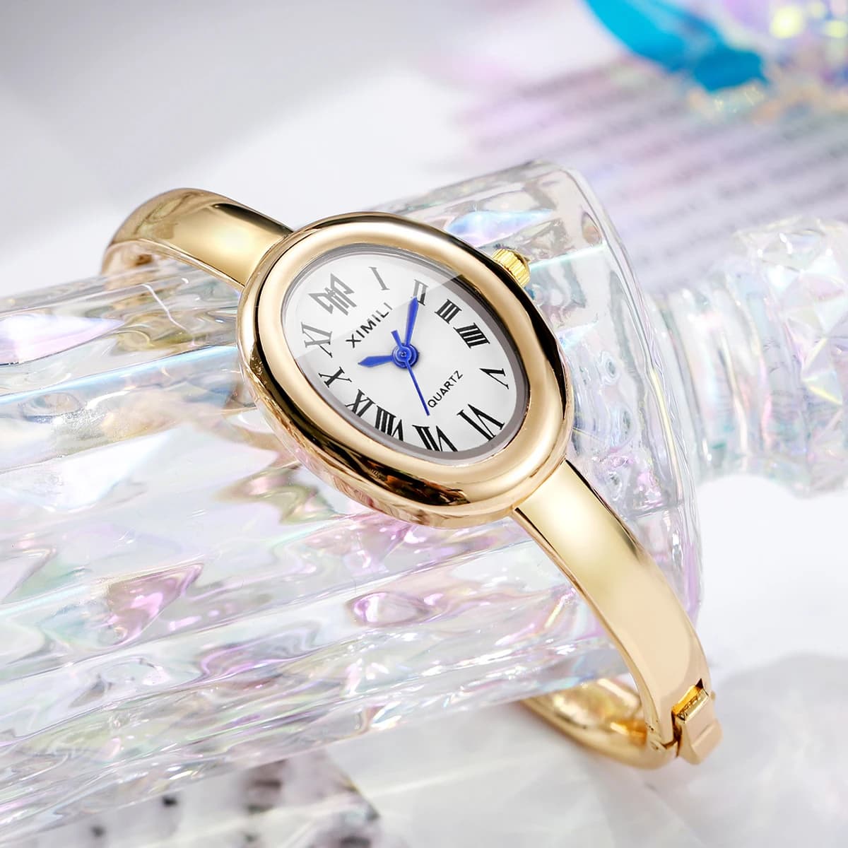 Élégant ovale Roma cadran femmes montre à Quartz mode Bracelet Bracelet dames montre-Bracelet Reloj
