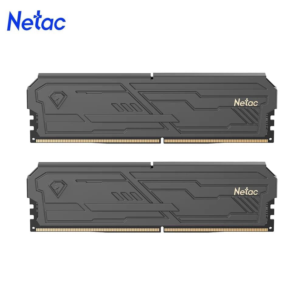 Mémoire DDR4 Netac 3200MHz 3600MHz DDR4 8Gx2 16Gx2 Mémoire RAM DDR5 4800MHz 288 broches Dual Channel