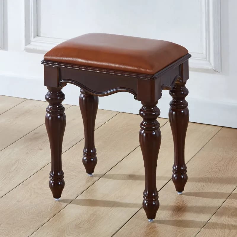 Petit tabouret de salon de style médiéval pour adultes, tabouret portable de luxe minimaliste pour e