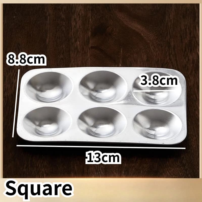 Palette de plateaux de peinture de 6 puits, plat de Palette de couleurs simples pour la peinture, fo