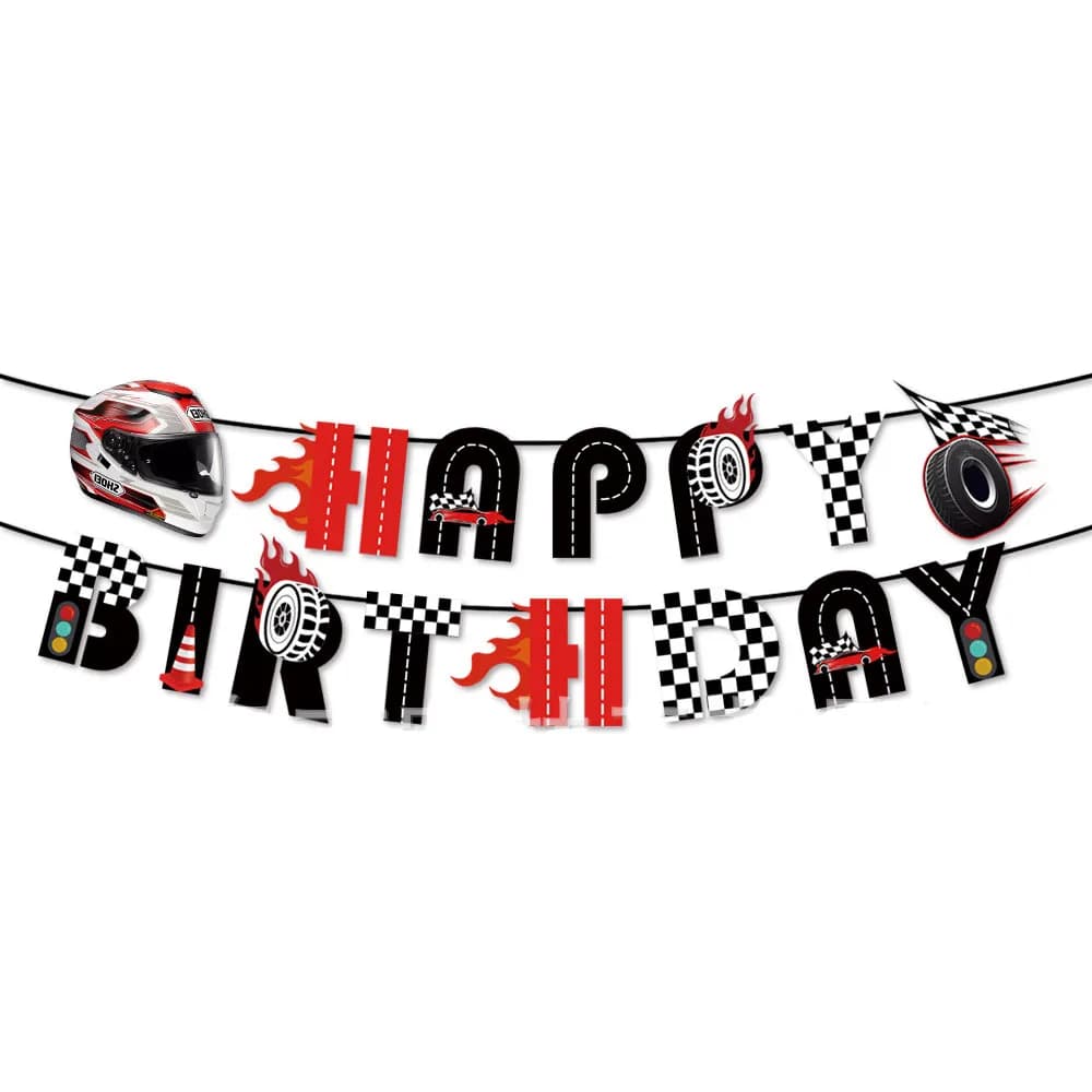 Décorations de fête de moto pour 2 et 3e anniversaire, ensemble de ballons pour casque à moteur, déc